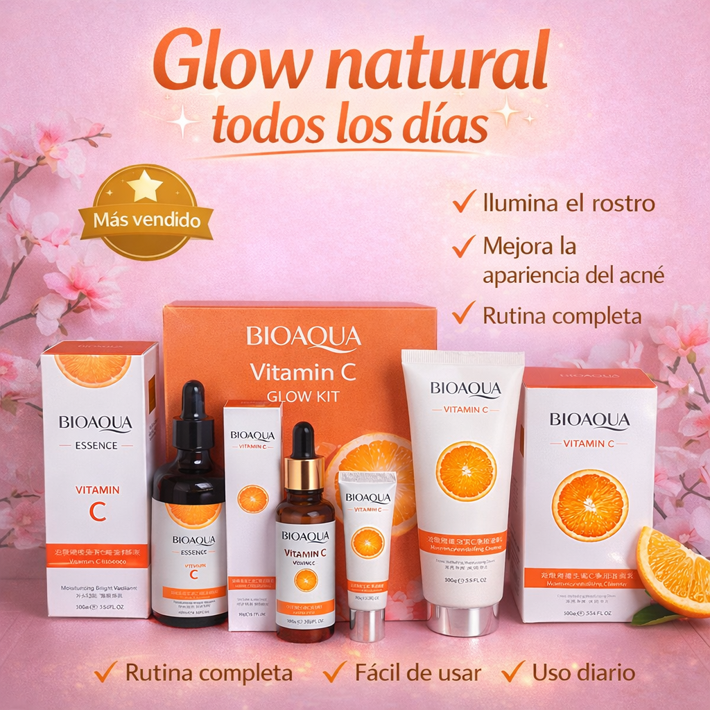 Bioaqua Vitamina C Glow Kit ⭐🍊